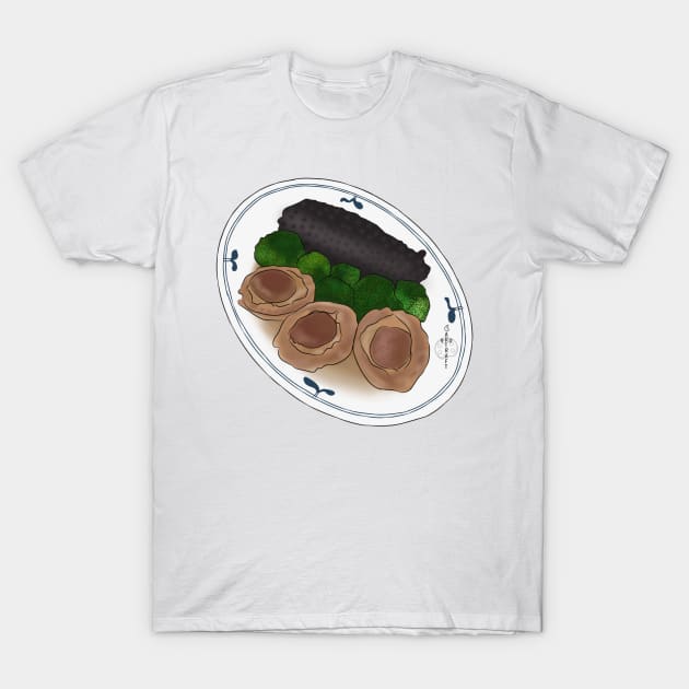 Braised Abalone food art T-Shirt by ArtRaft Pro